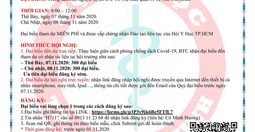 HỘI NGHỊ KHOA HỌC: CẬP NHẬT VỀ BỆNH NHIỄM SARS-CoV-2 ỨNG DỤNG Y HỌC THỰC CHỨNG VÀO THỰC HÀNH LÂM SÀNG